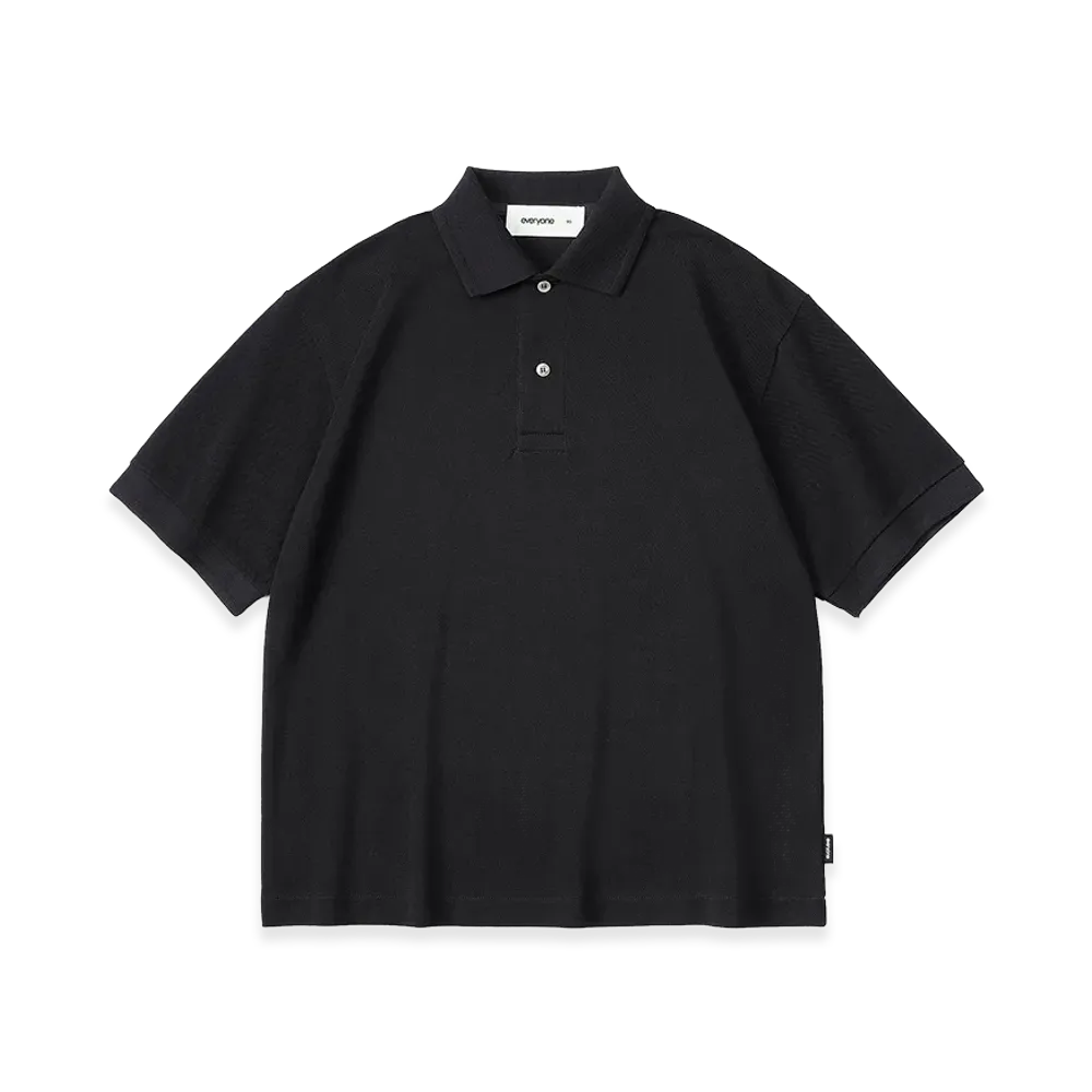 everyone Women's Piquet Polo Shirt "Black"