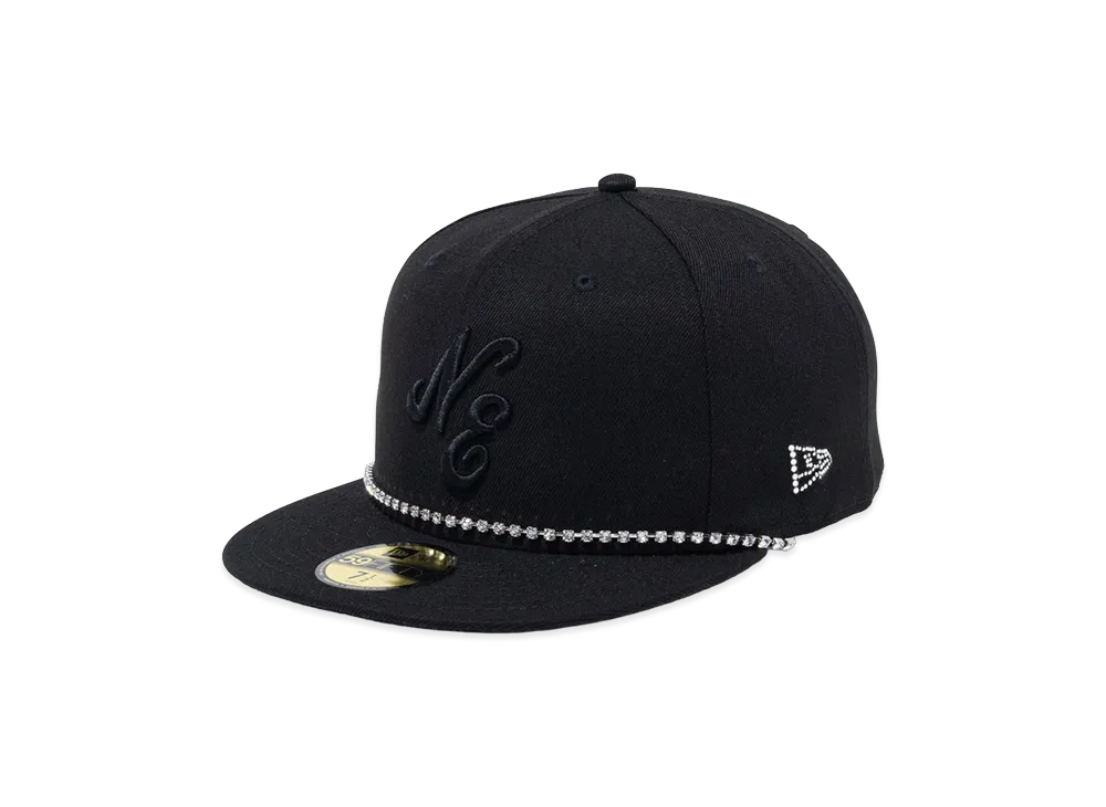 NEW ERA x Swarovski 59Fifty Crystal Chain Classic Logo "Black"