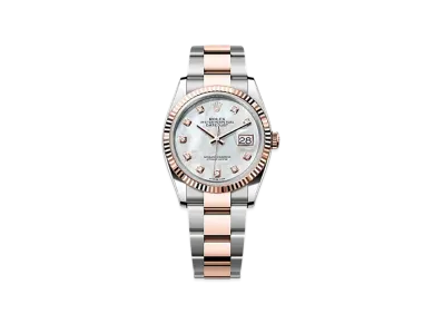 ROLEX Datejust 36 Oystersteel & Everose Gold "White"