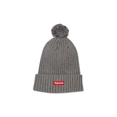 Supreme Ribbed Beanie "Hether Grey"