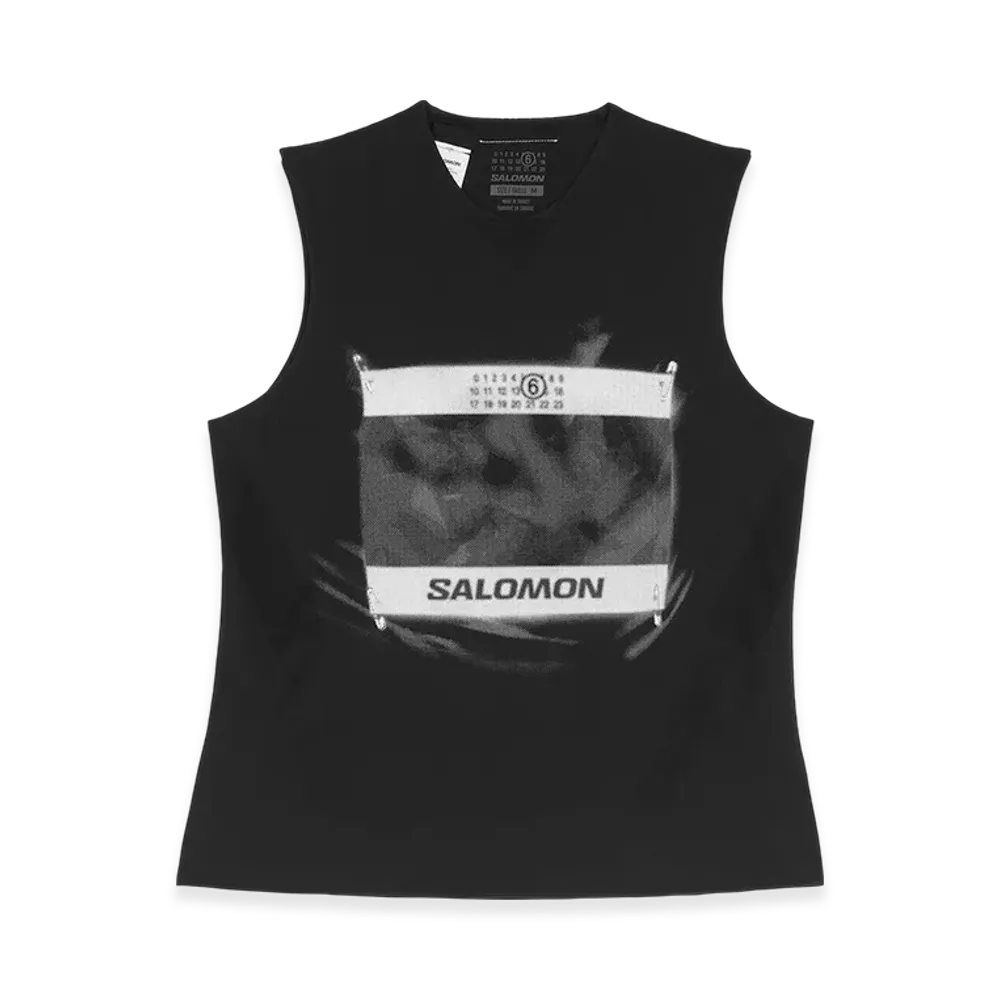 MM6 Maison Margiela x Salomon Women's Abstract Print T-Shirt "Black"