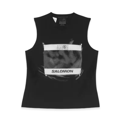 MM6 Maison Margiela x Salomon Women's Abstract Print T-Shirt "Black"