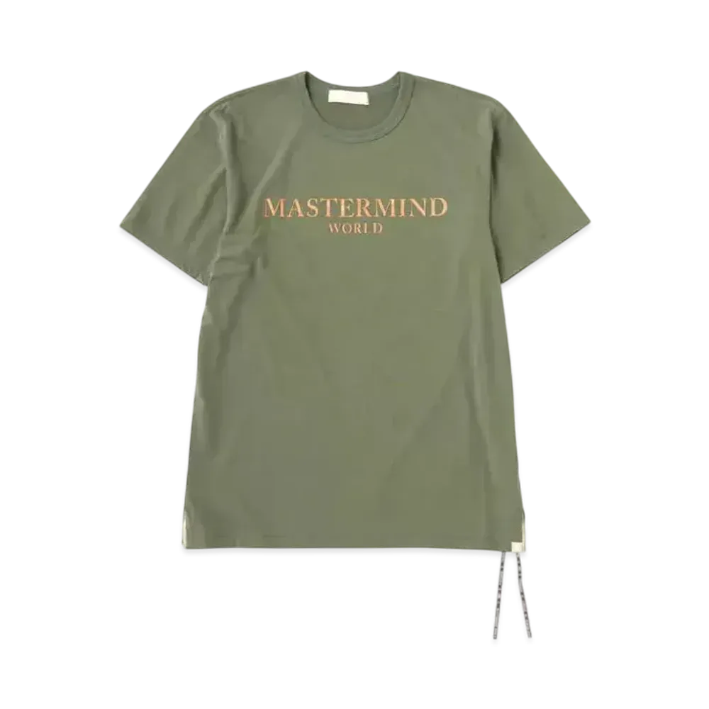 mastermind WORLD Cork Tee "Olive"