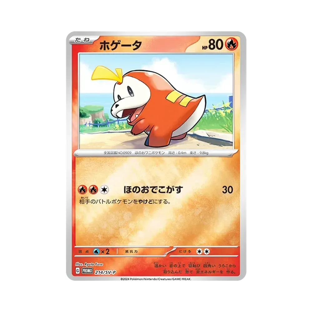 ホゲータ P [SV-P 214](プロモカードパック「ポケカの夏がキタ！プロモカードGetキャンペーン！」)