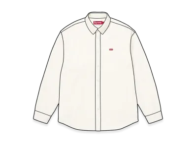 Supreme Small Box Denim Shirt "White"