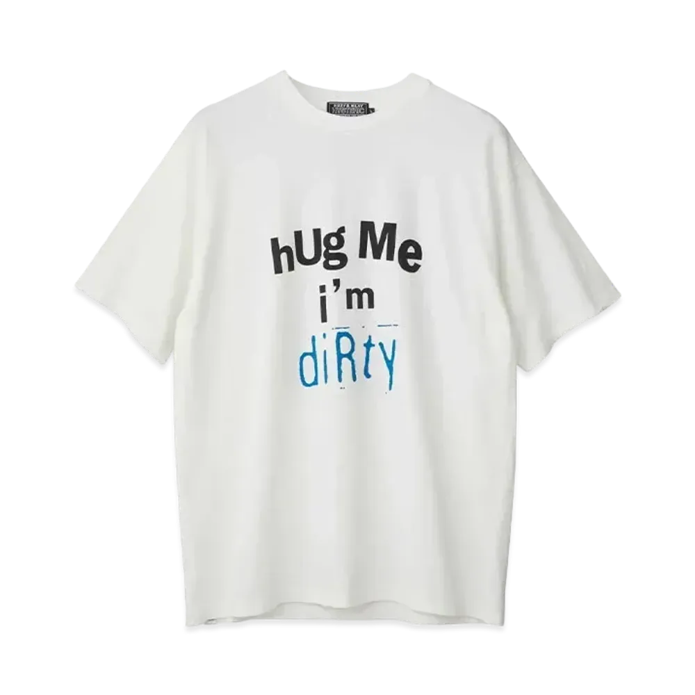 HYSTERIC GLAMOUR Sonic Youth/Hug Me Dirty T-Shirt "White"
