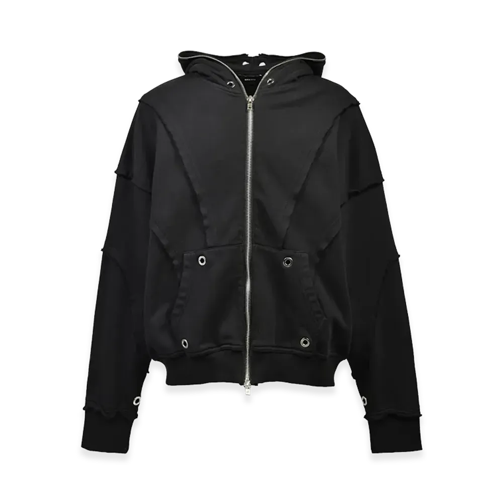 BREATH Fade Zip Up Hoodie Type-2 "Black"