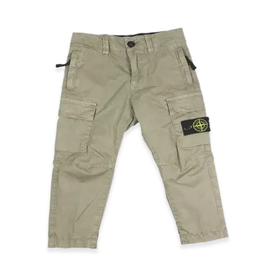 Stone Island Kids Casual Pants "Gray"