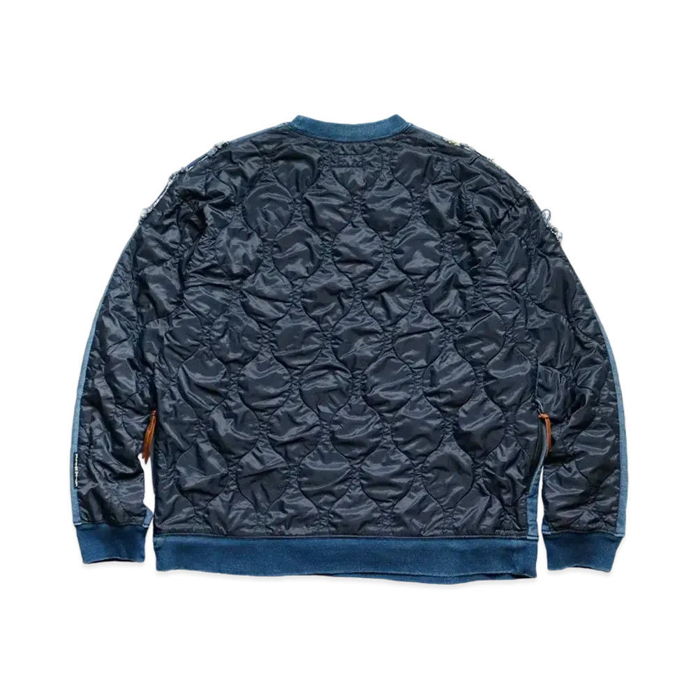 KAPITAL IDG BACK HAIR BERK BIG SWEAT "Indigo"