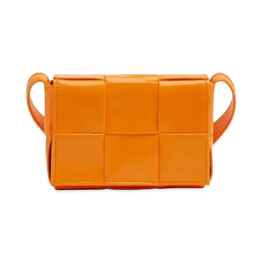 Bottega Veneta Cassette Crossbody Bag "Orange"