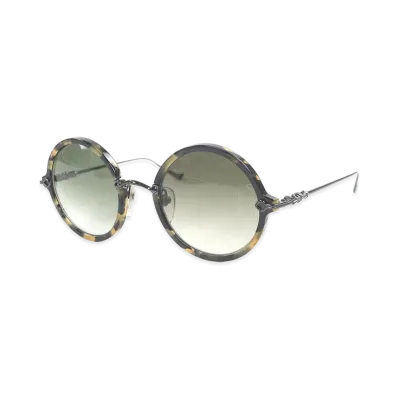 Chrome Hearts MOIST Round Frame Sunglasses "Black/Clear Brown"