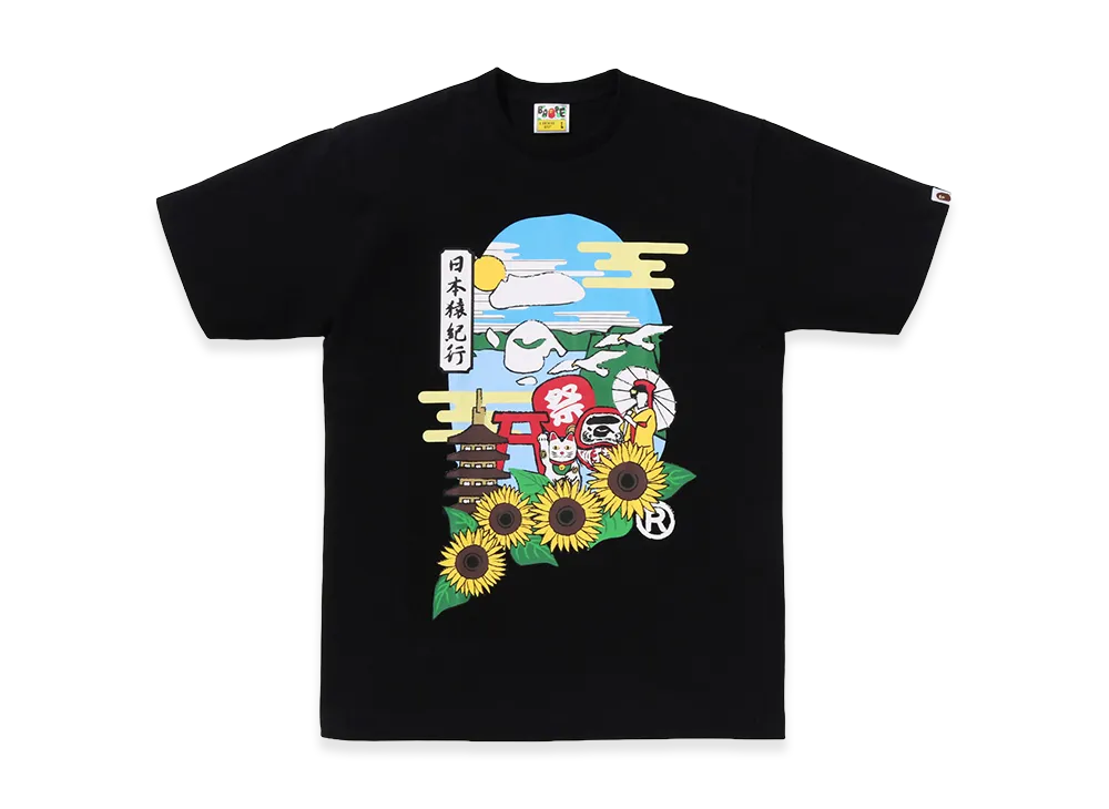 A BATHING APE Japan Culture Ape Head Tee "Black"