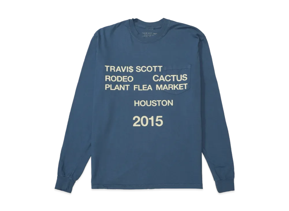 Travis Scott Cactus Jack x RODEO Cpfm 2015 L/S Tee "Navy"