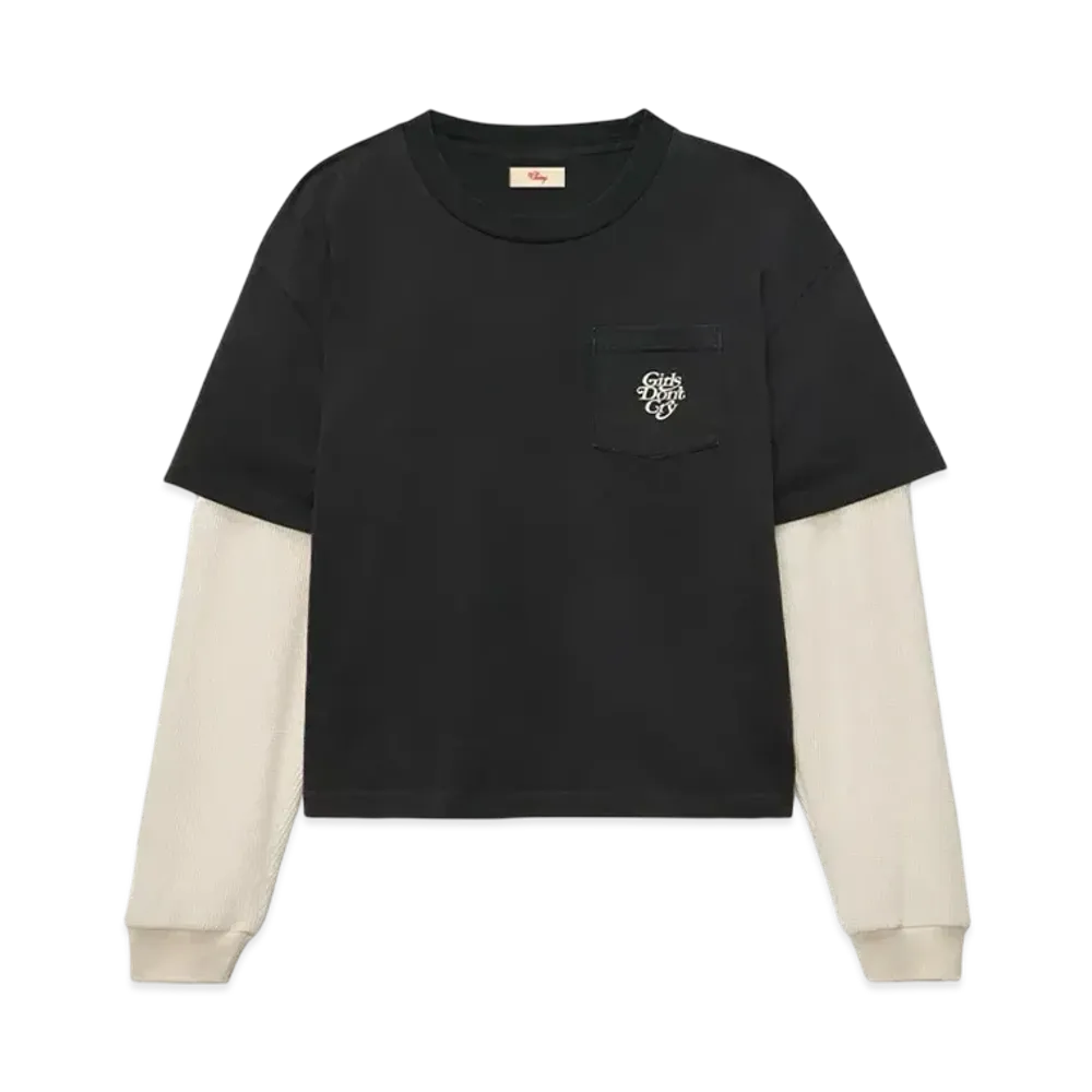 Girls Don't Cry x Cherry Los Angeles Boxy Pocket Thermal L/S "Black"