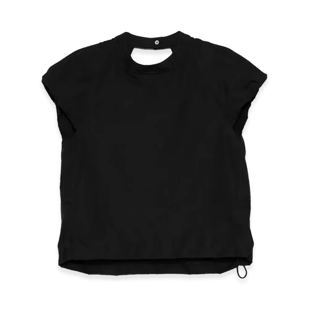 sacai Women's Poplin Pullover "Black"