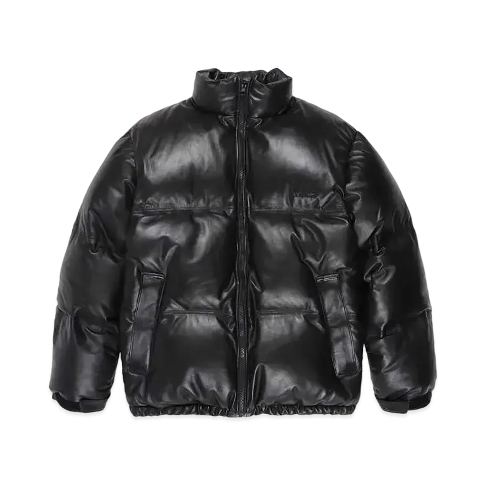 WACKO MARIA Leather Down Jacket "Black"
