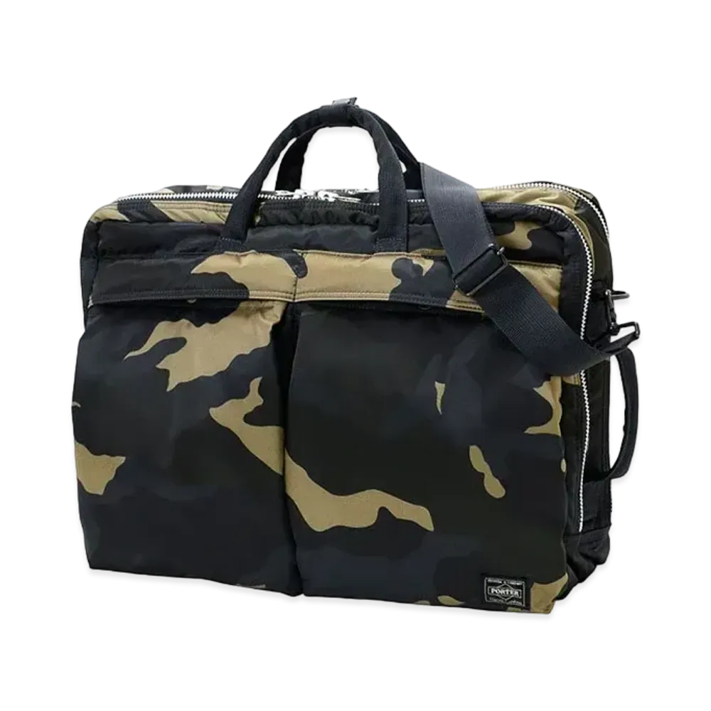 PORTER / COUNTER SHADE 3Way Briefcase "Woodland Khaki"