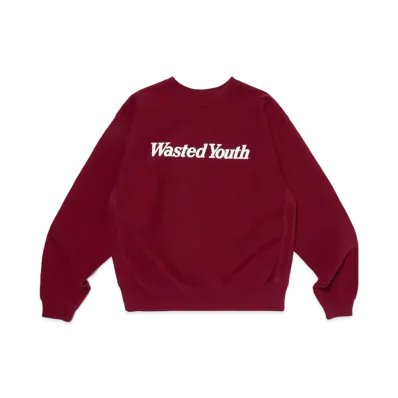Wasted Youth Heavy Weight Sweatshirt#1 "Burgundy" / VERDY