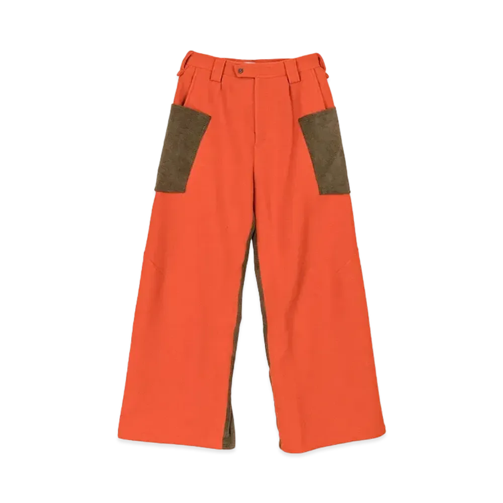 KIKO KOSTADINOV Meno Trousers "Tangerine / Lichen Green"