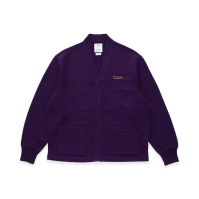 visvim Selmer Long Cardigan "Purple"