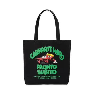 Carhartt WIP Canvas Graphic Tote "Pronto Print Black"