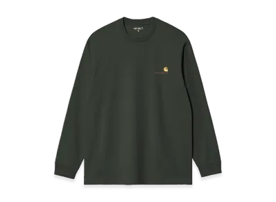 Carhartt WIP L/S American Script T-Shirt "Raven"