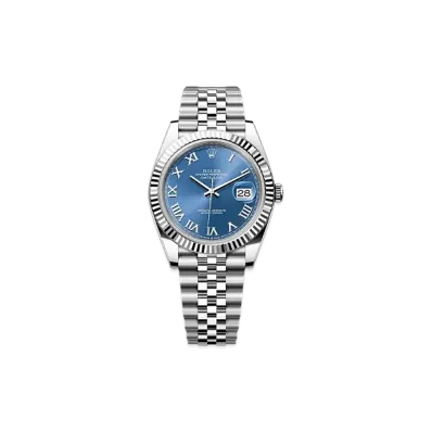 ROLEX Datejust 41 Oystersteel & White Gold "Blue"
