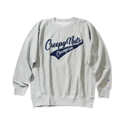 Champion x Creepy Nuts Reverse Weave Crew Neck Sweatshirt "Oxford Gray"
