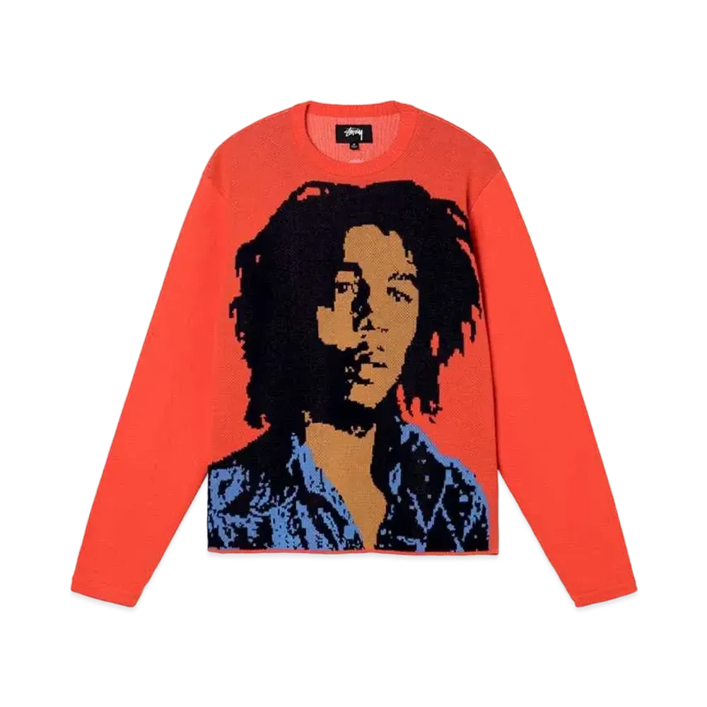 Stussy BOB MARLEY SWEATER "Red"