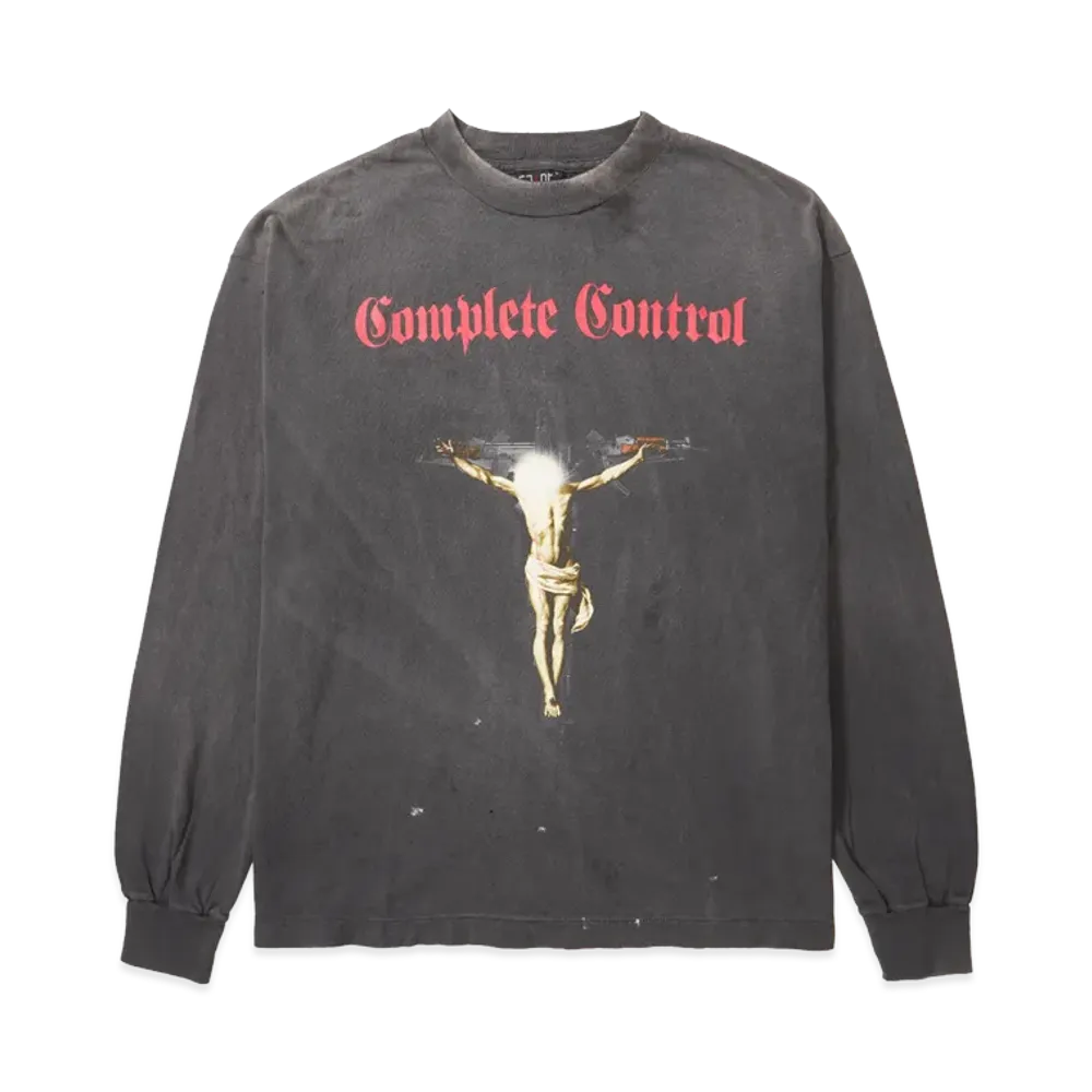 SAINT Mxxxxxx x Kosuke Kawamura LS Tee Complete Contrl "Black"