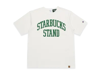 STARBUCKS STAND by BEAMS Champion Heavyweight T-Shirt "White"