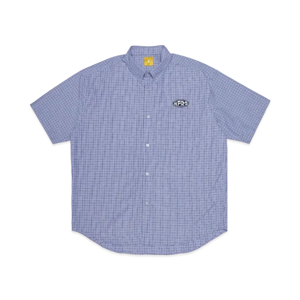 FR2 Short Sleeve Plaid Shirt "Sax Blue"