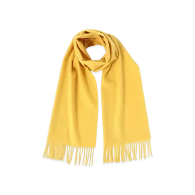 BEAMS Cashmere Scarf Solid "Yellow"