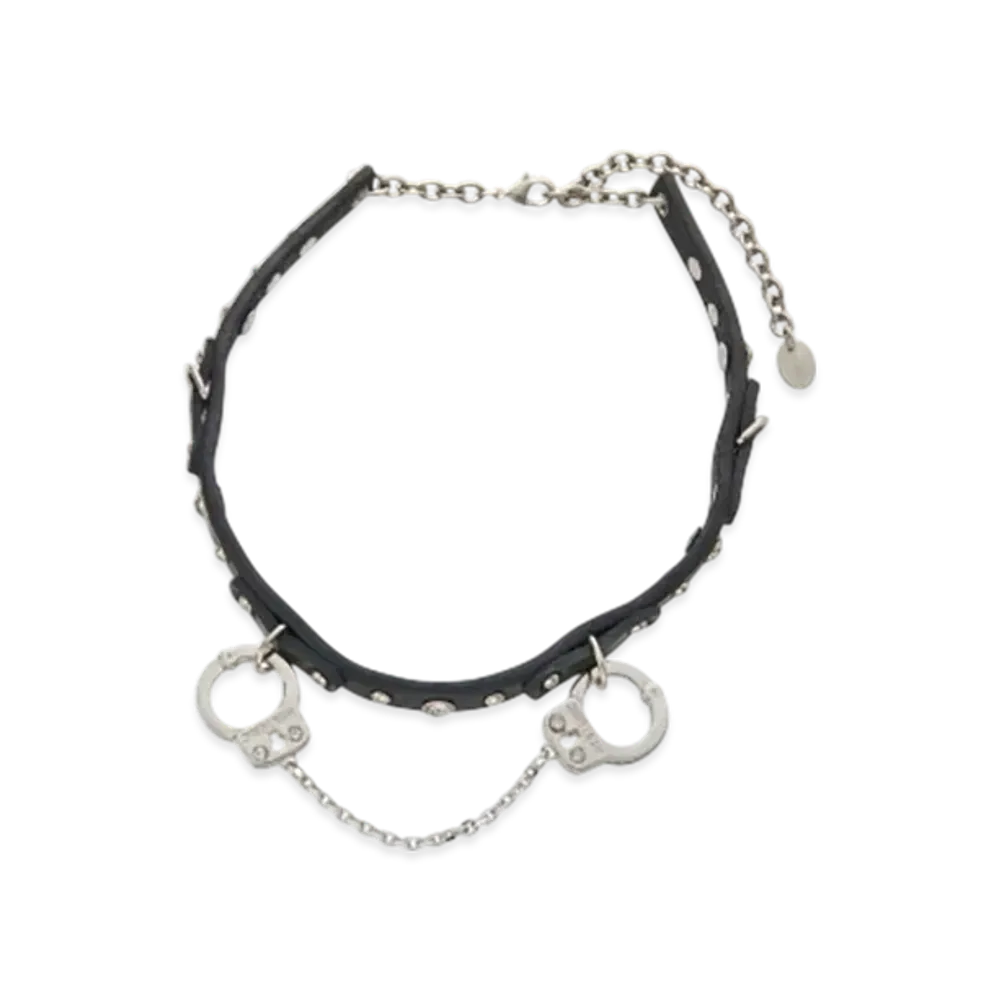 HYSTERIC GLAMOUR Handcuffs Leather Choker "Black"