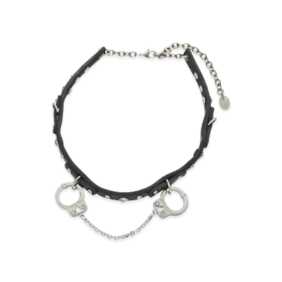 HYSTERIC GLAMOUR Handcuffs Leather Choker "Black"
