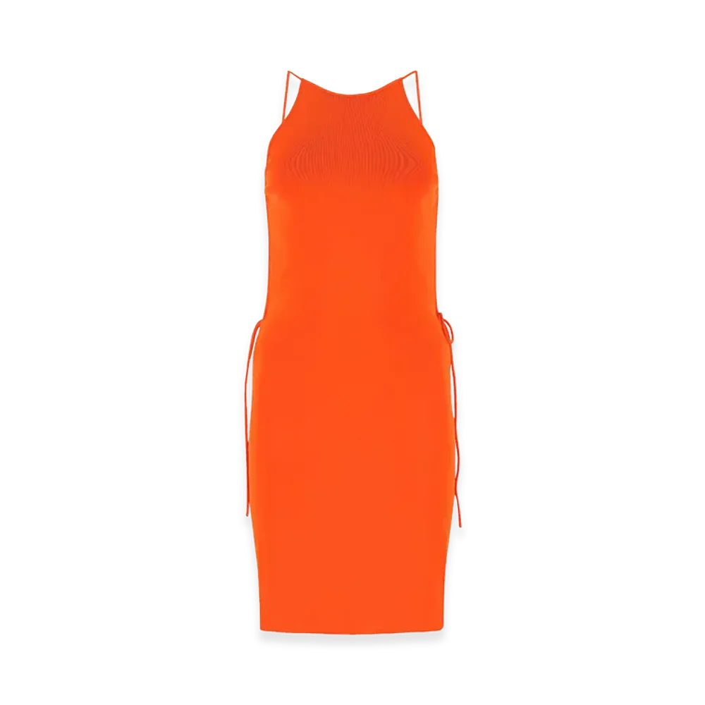 Bottega Veneta Women's Stretch Viscose Blend Dress "Orange"