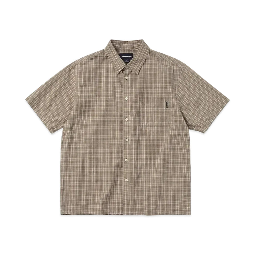 thisisneverthat Plaid S/S Shirt "Khaki"