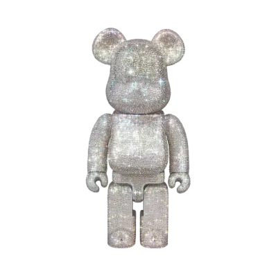 MEDICOM TOY "BEARBRICK" Crystal Decorate One Of Kind 400%