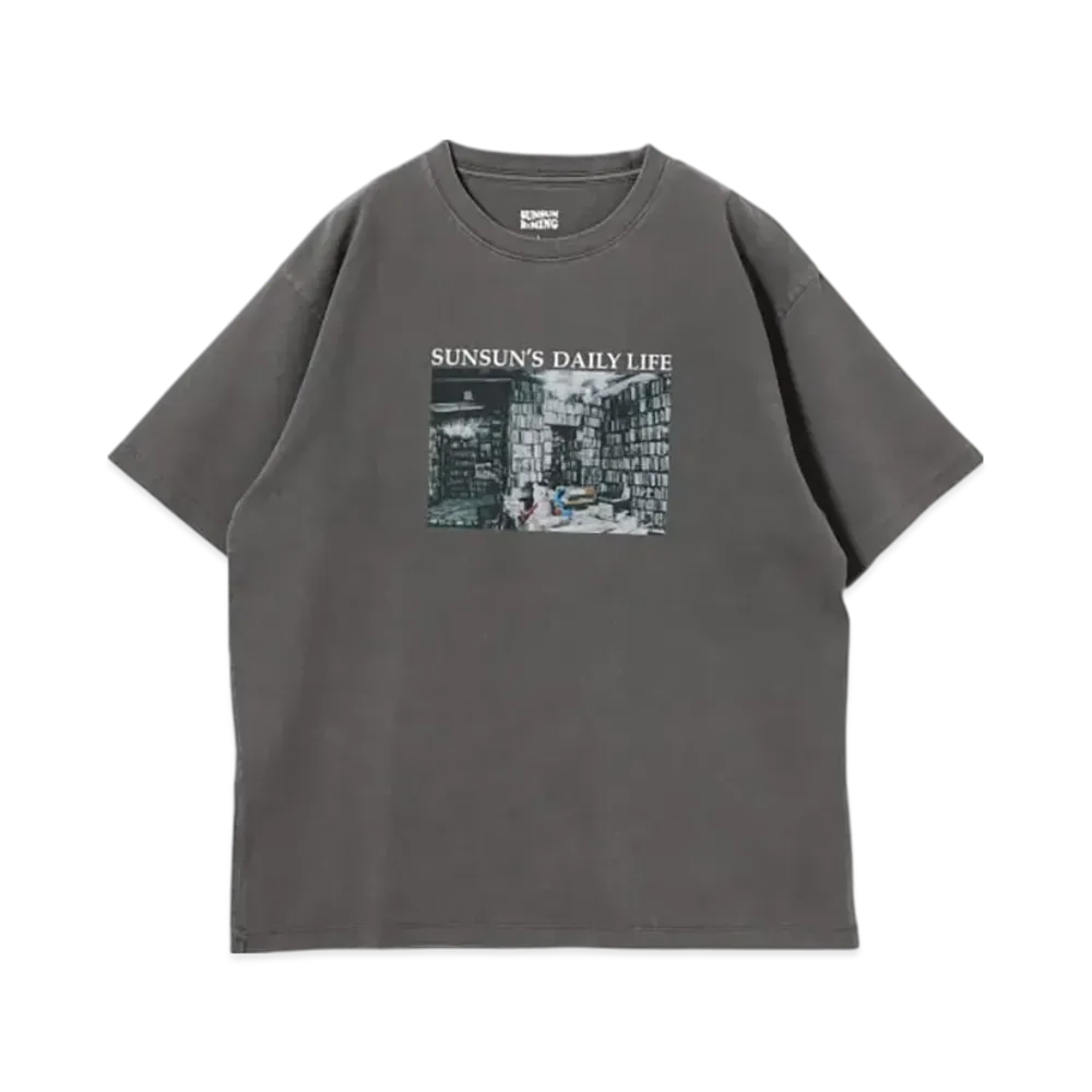 B:MING by BEAMS x PUPPET SUNSUN / Fade Photo Print T-Shirt Book "InkBlack"