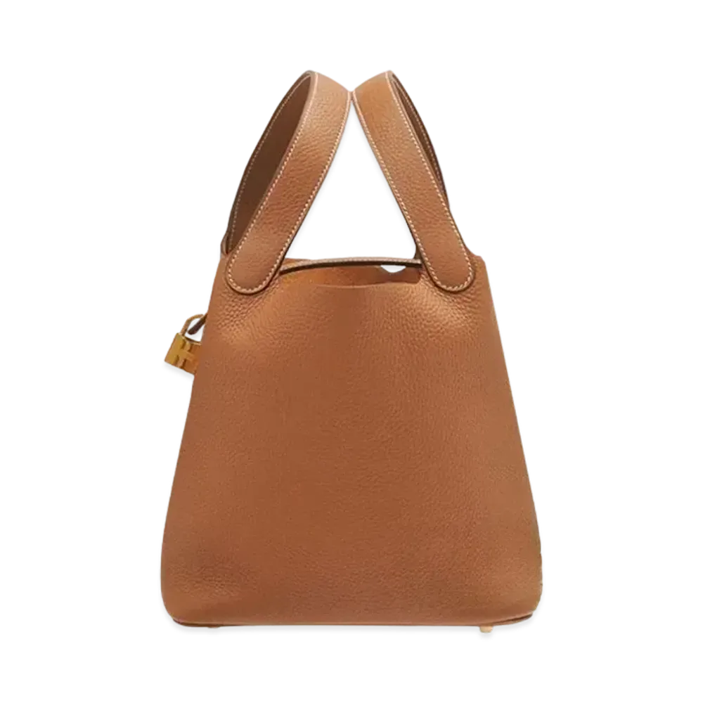 Hermes Picotin Lock Taurillon Clemence "Gold/Gold"