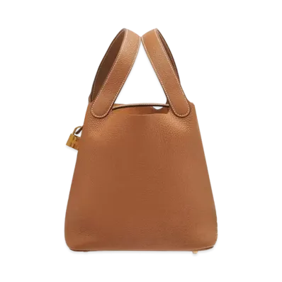 Hermes Picotin Lock Taurillon Clemence "Gold/Gold"
