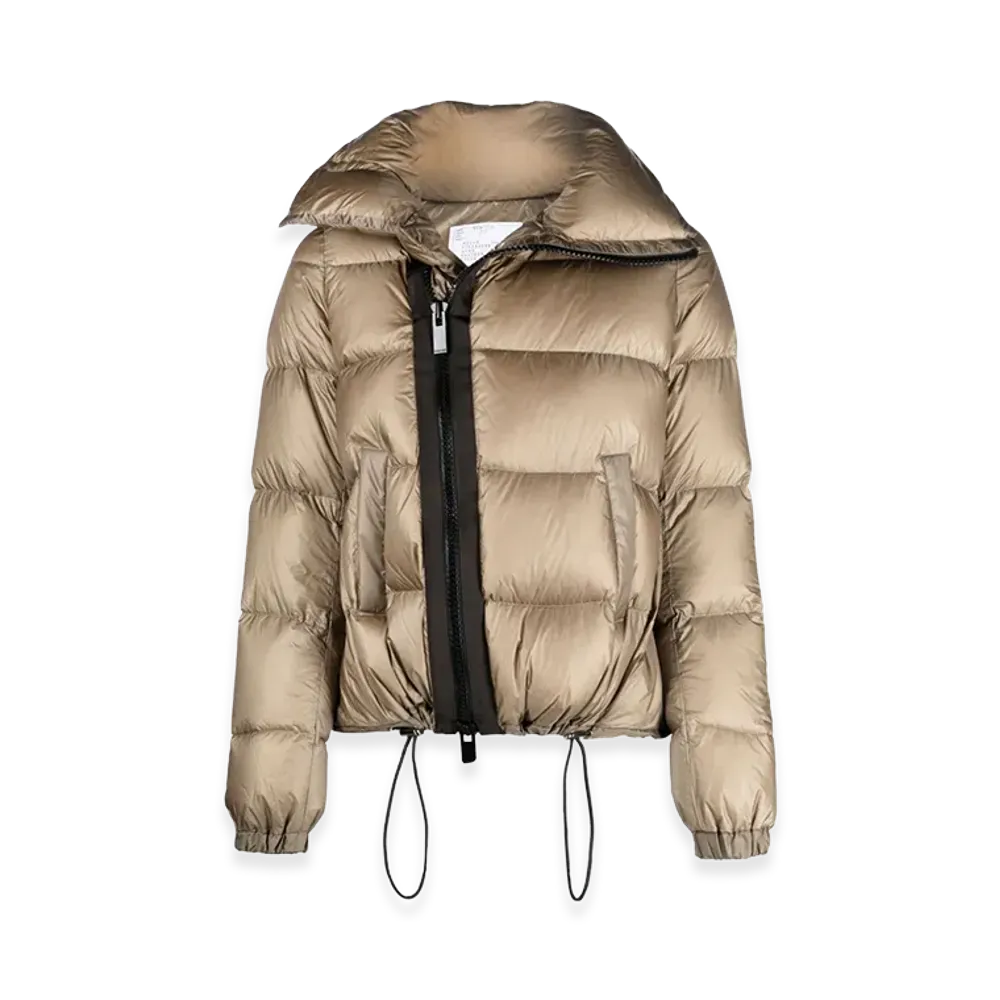 sacai Women's Coats "Brown/Beige"