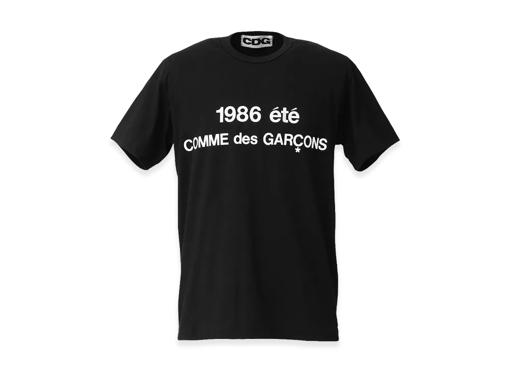 コムデギャルソン シーディージー 1986 エテ Tシャツ "ブラック"