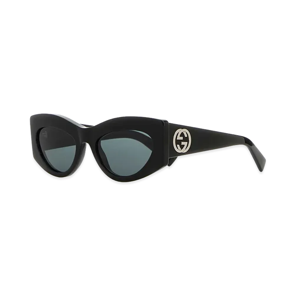 GUCCI Women's Acetate Sunglasses "Black"