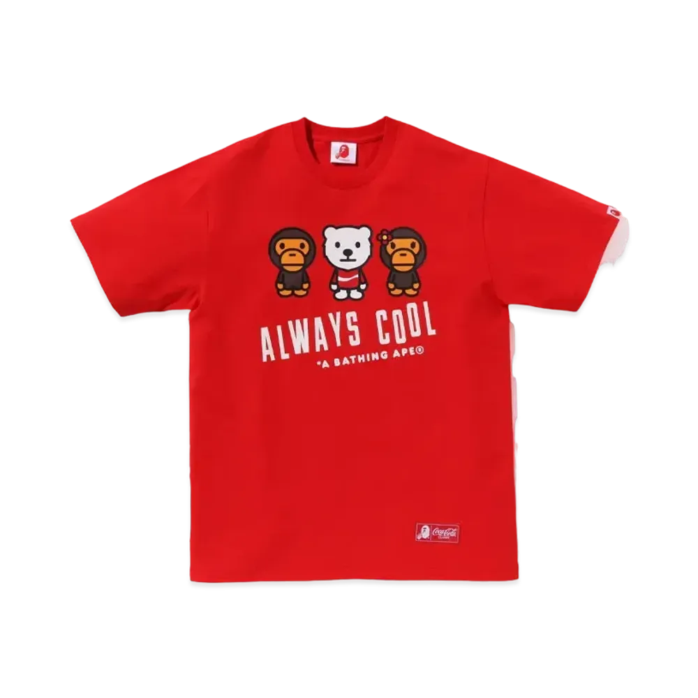 A BATHING APE x COCA COLA Milo Tee "Red"