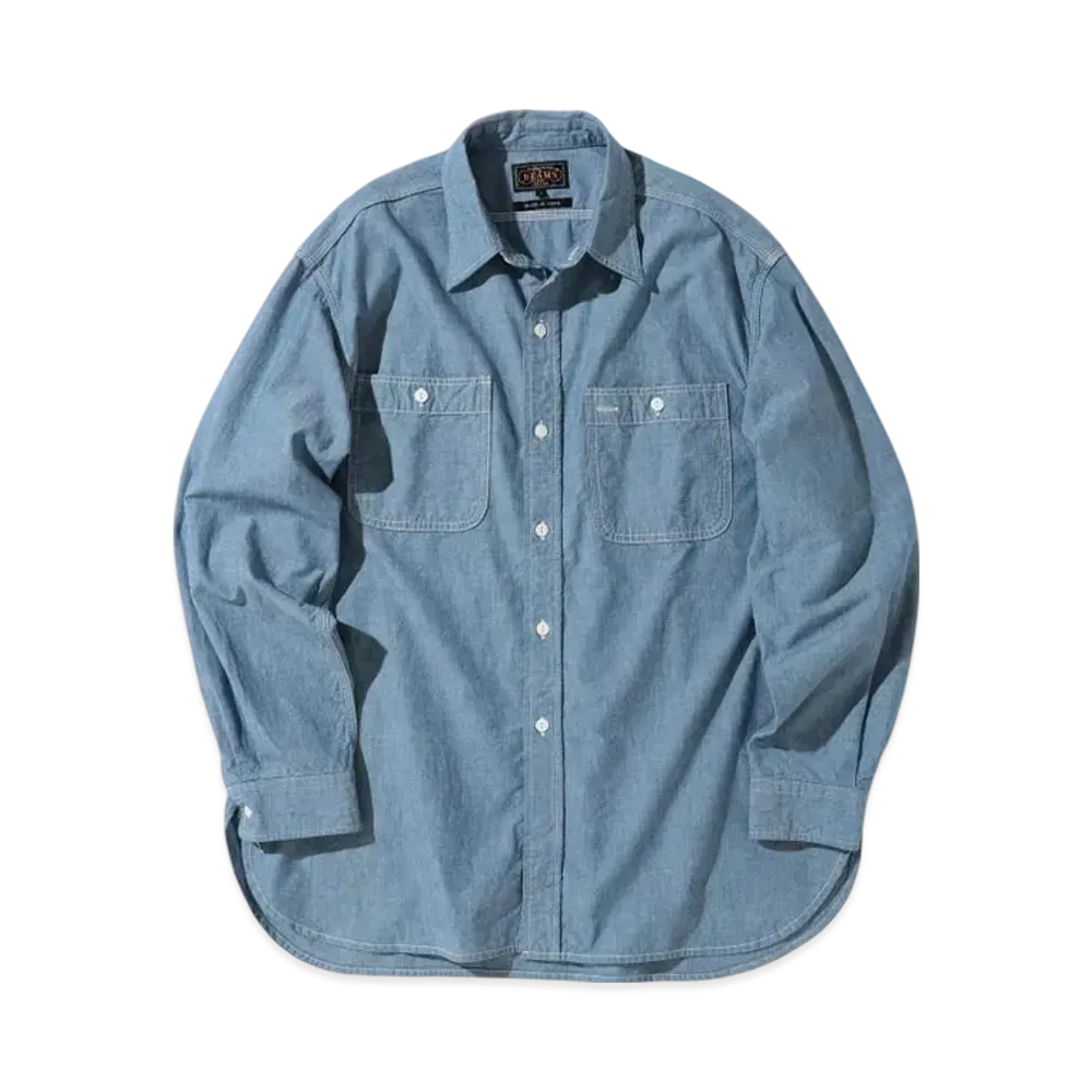 BEAMS Work Chambray "Sax"
