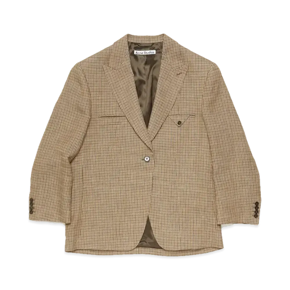 Acne Studios Single Breasted Jacket "Multi Brown"