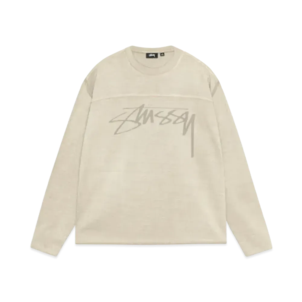 Stussy Football Crew Pig. Dyed "Sand"