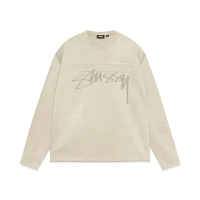 Stussy Football Crew Pig. Dyed "Sand"