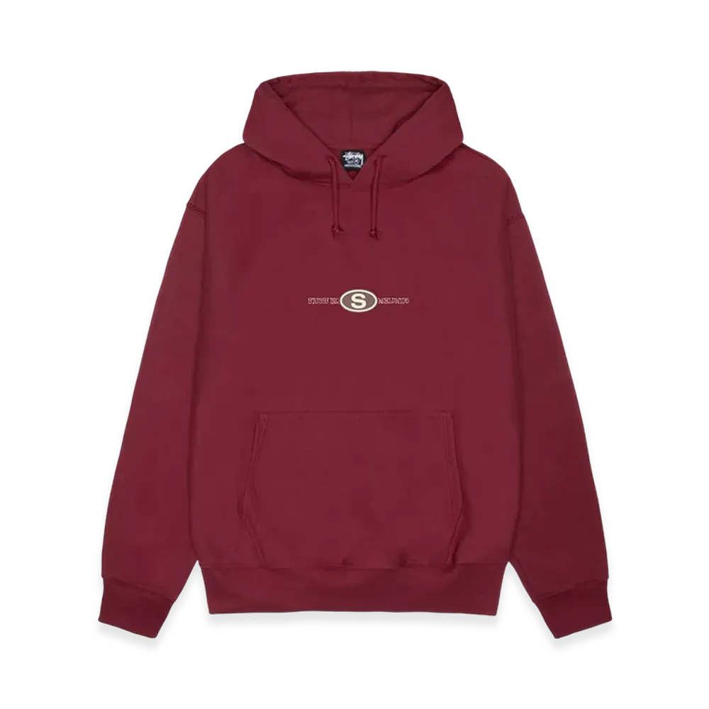 Stussy Worldwide Dot Hoodie "Wine"